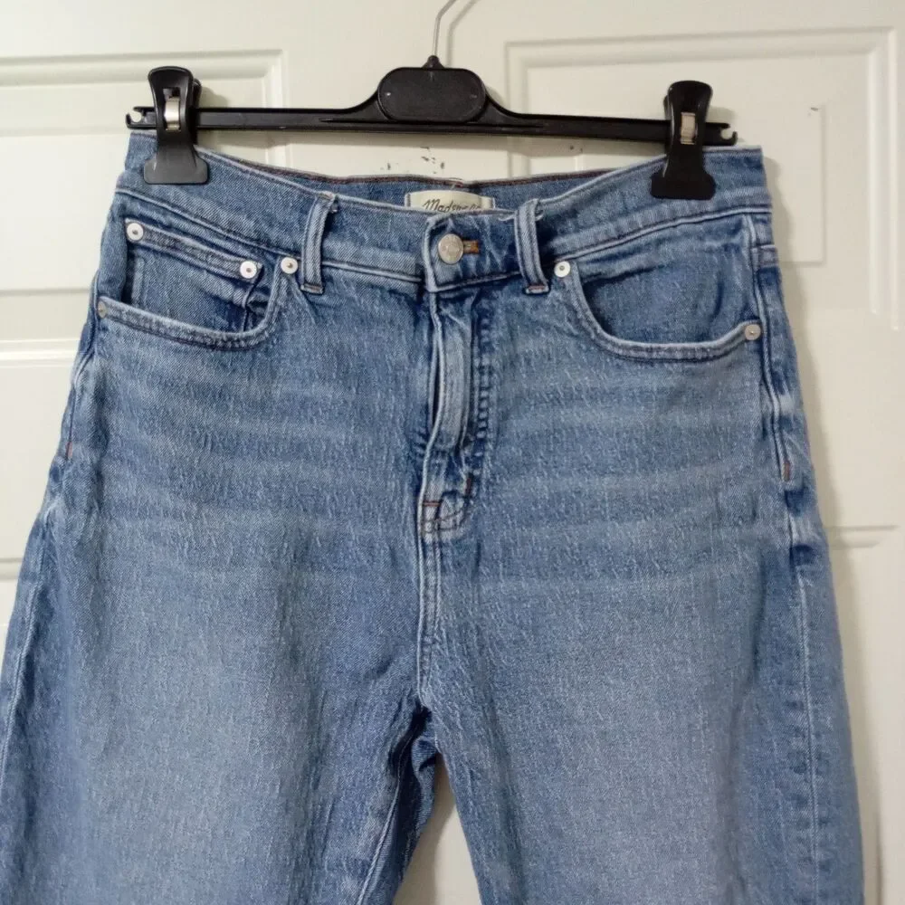 Madewell $128 The Tall '90s Straight Jean in Rondell Wash Size 27 Women's - Picture 6 of 14